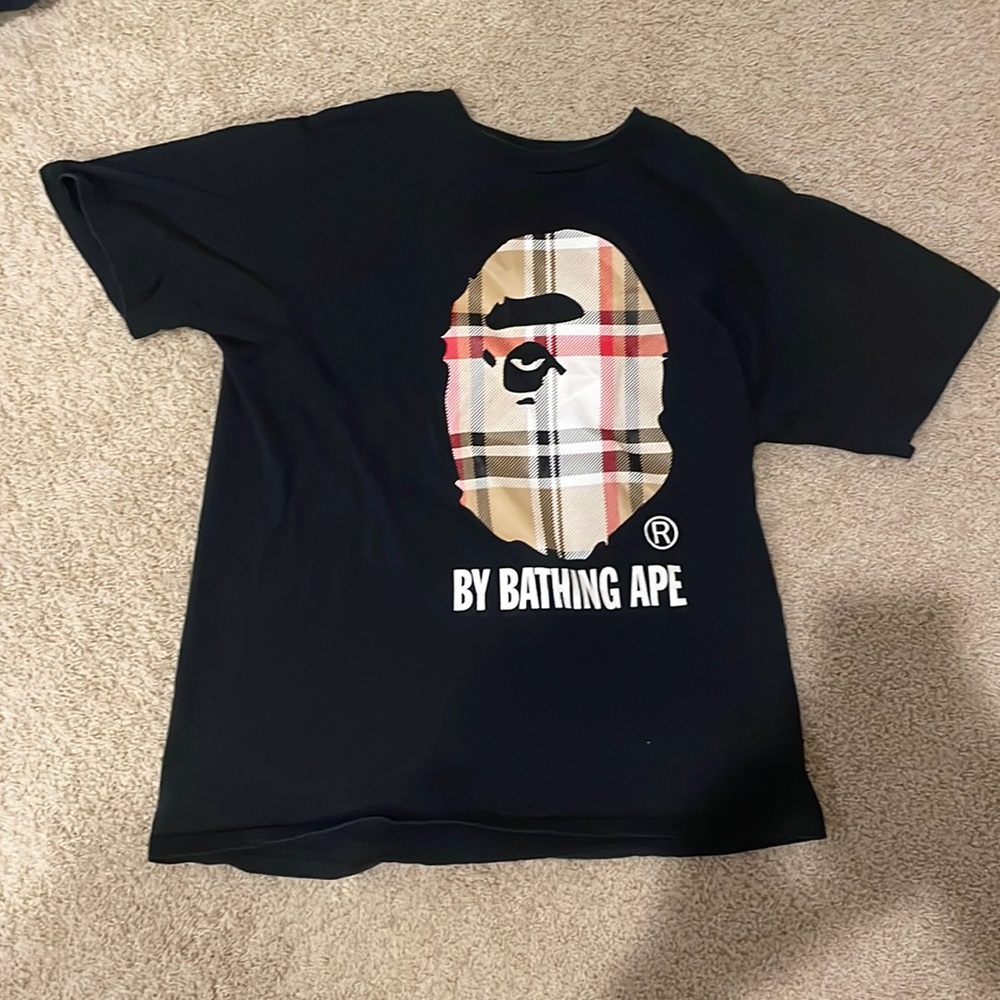 BAPE A Bathing Ape Check by Bathing Tee.